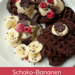 Schoko-Bananen Waffeln ⎜ vegan, glutenfrei, zuckerfrei