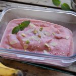 Erdbeeren-Bananeneis Nicecream vegan 5 Minuten 4 Zutaten