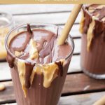 Erdnuss-Schoko Snickers Smoothie / Milkshake vegan