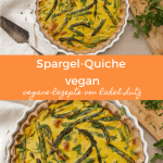 Spargel-Quiche Rezept vegan Pinterest Pin