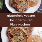 Glutenfreie Pfannkuchen mit Holunderblueten vegan