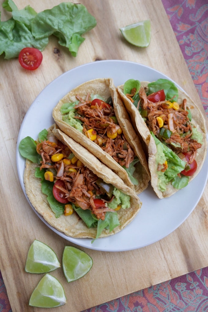 Vegan Tacos with Jackfruit gluten-free
