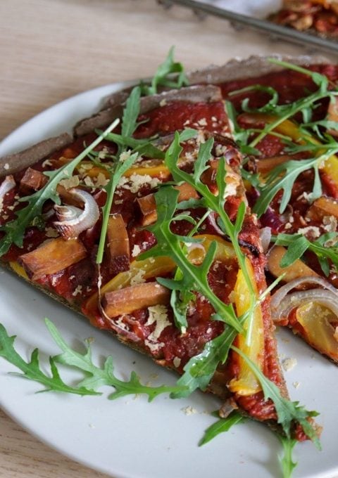 Healthy Vegan Pizza With Hemp Protein