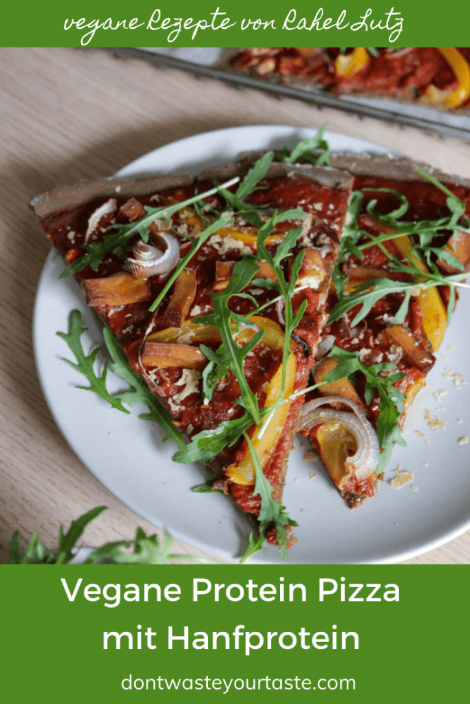 Vegane Protein Pizza mit Hanfprotein