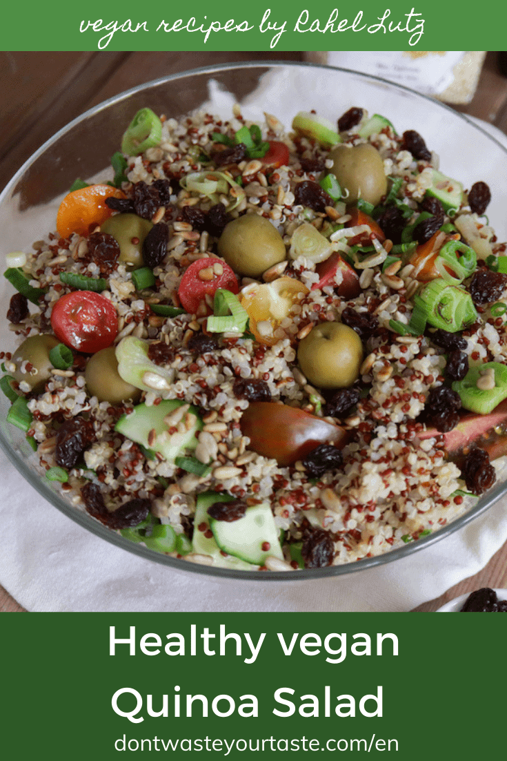 Healthy vegan Quinoa Salad | vegan, gluten-free, protein-rich and tasty