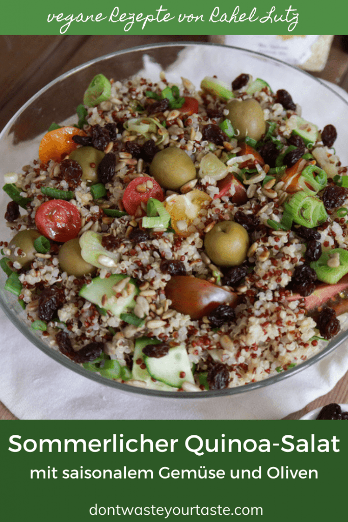 Sommerlicher Quinoa-Salat vegan Pin