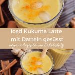 Iced Kukuma Latte - mit Datteln gesüsst