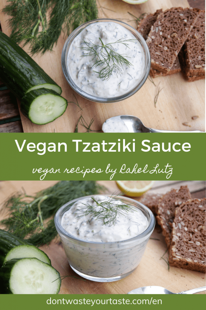 Vegan Tzatziki Sauce - 10 Minute recipe
