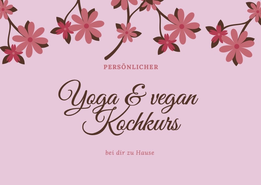 Yoga und veganer Kochkurs Gutschein